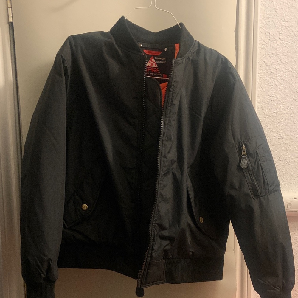 Reebok Black Bomber Jacket